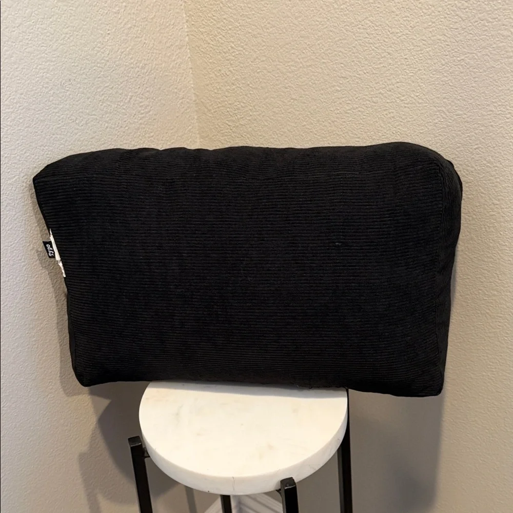 Black 'Reserved' Decorative Pillow